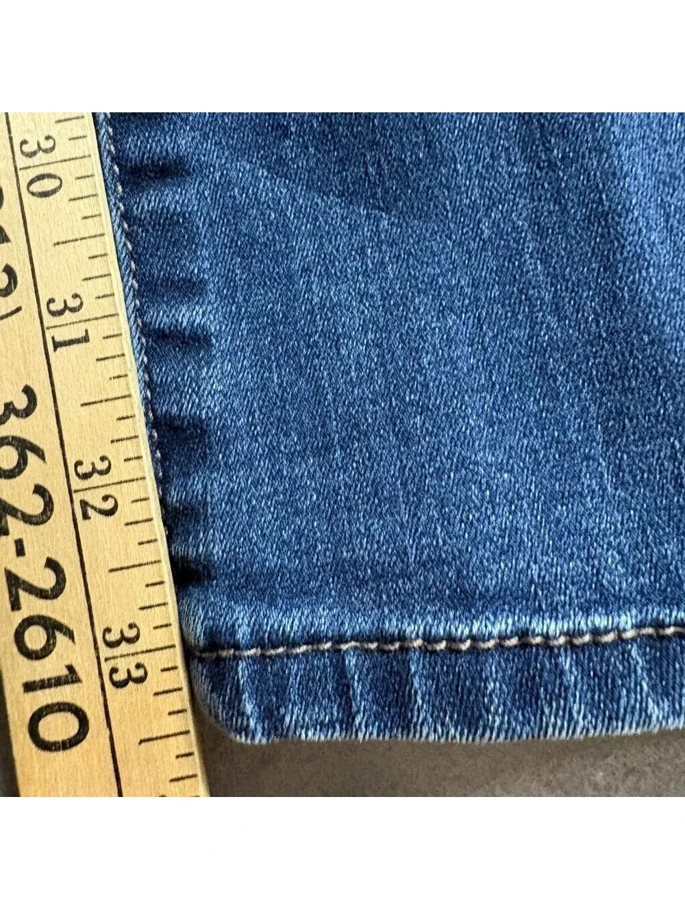 New York & Company Soho Bootcut Jeans Womens 8 Tall Blue Denim Stretch